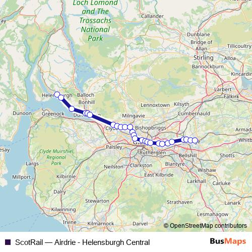 ScotRail rail Line Map