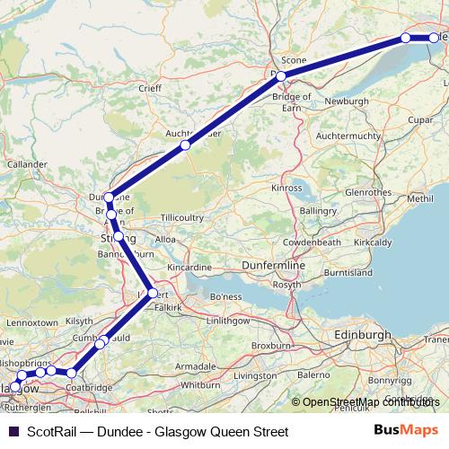 ScotRail rail Line Map