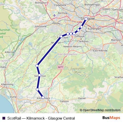 ScotRail rail Line Map