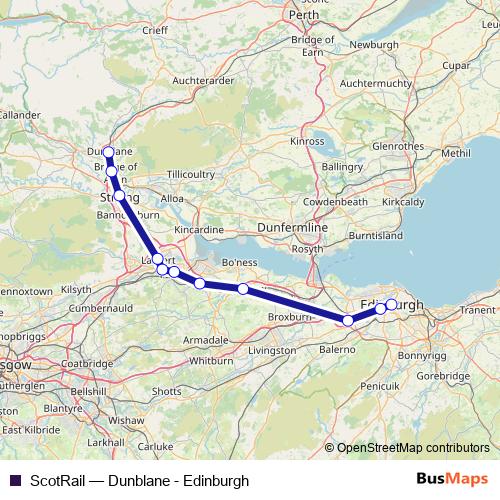 ScotRail rail Line Map