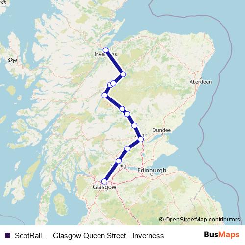 ScotRail rail Line Map