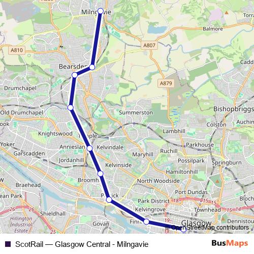 ScotRail rail Line Map
