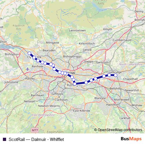 ScotRail rail Line Map