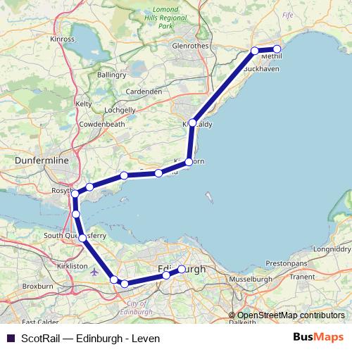 ScotRail rail Line Map