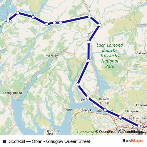 ScotRail rail Line Map