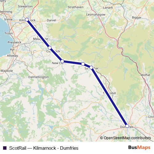 ScotRail rail Line Map
