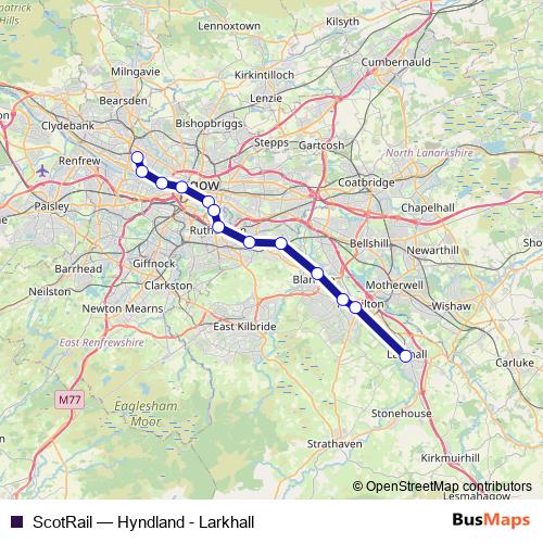 ScotRail rail Line Map