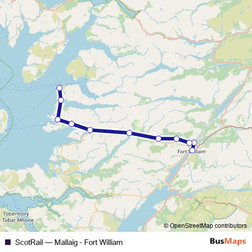 ScotRail rail Line Map