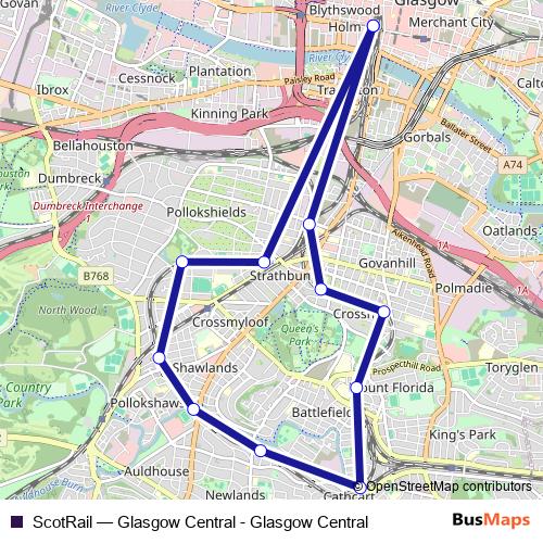 ScotRail rail Line Map