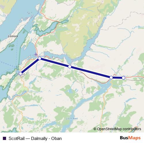 ScotRail rail Line Map