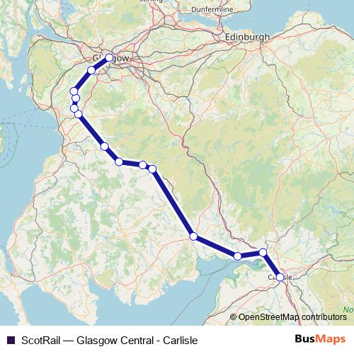 ScotRail rail Line Map