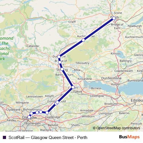 ScotRail rail Line Map