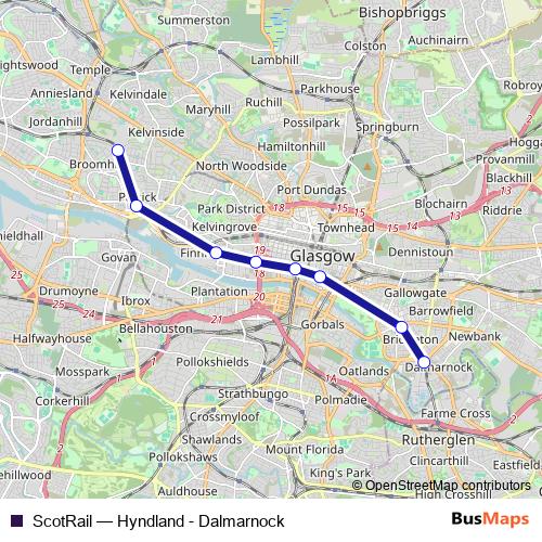 ScotRail rail Line Map