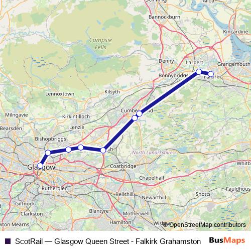 ScotRail rail Line Map