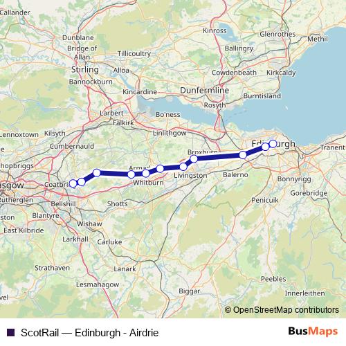 ScotRail rail Line Map