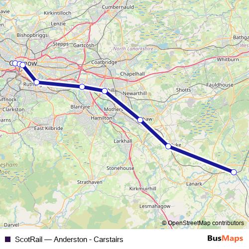 ScotRail rail Line Map