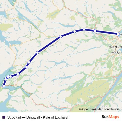 ScotRail rail Line Map
