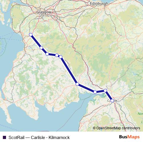 ScotRail rail Line Map