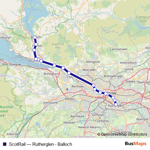 ScotRail rail Line Map