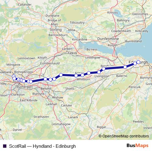 ScotRail rail Line Map