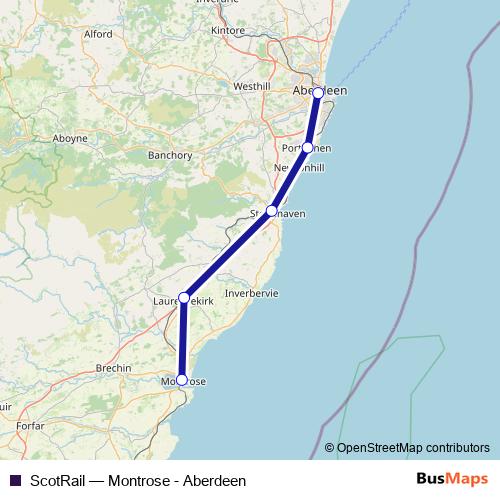 ScotRail rail Line Map