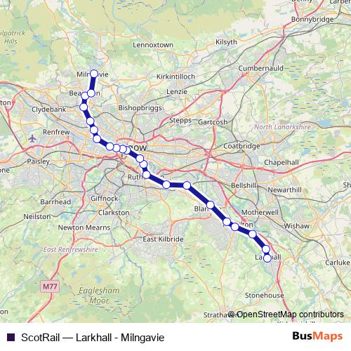 ScotRail rail Line Map