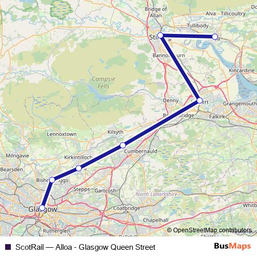 ScotRail rail Line Map