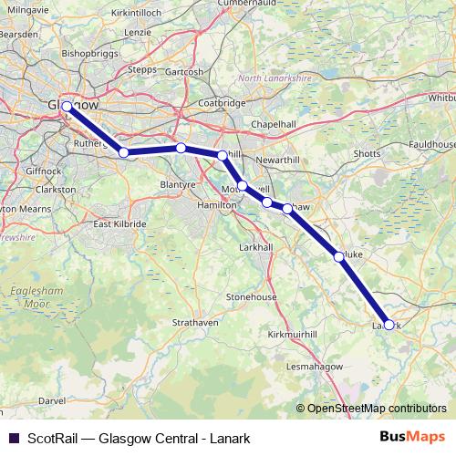 ScotRail rail Line Map