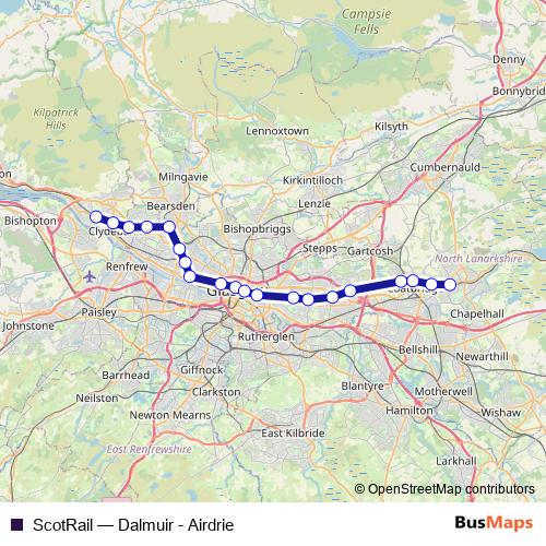 ScotRail rail Line Map