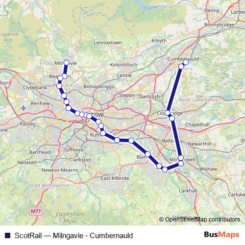 ScotRail rail Line Map