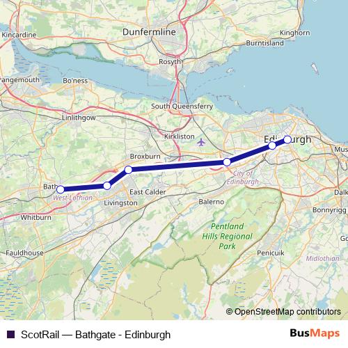 ScotRail rail Line Map
