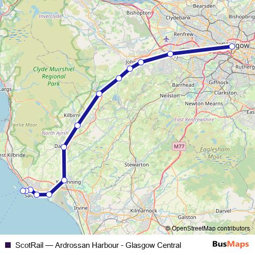 ScotRail rail Line Map
