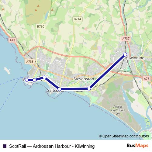 ScotRail rail Line Map