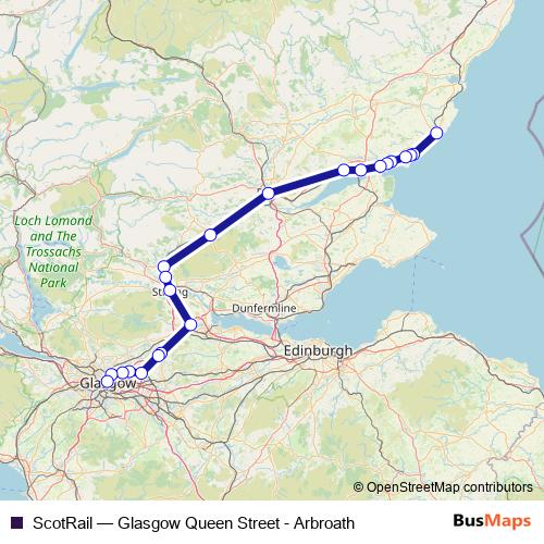 ScotRail rail Line Map