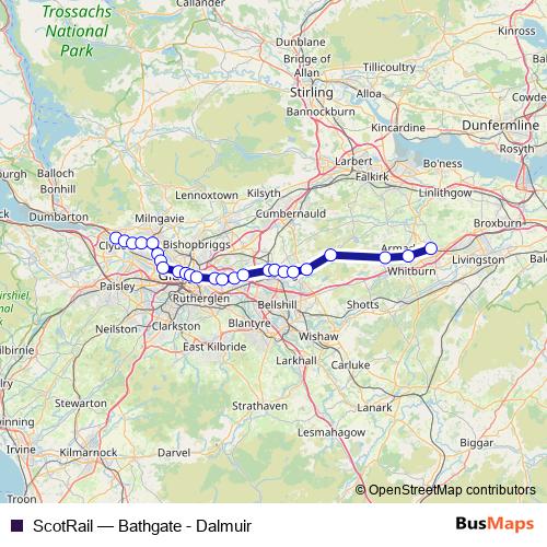 ScotRail rail Line Map