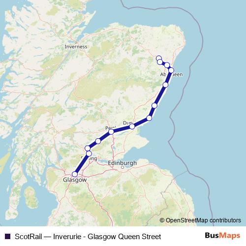 ScotRail rail Line Map
