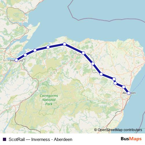 ScotRail rail Line Map