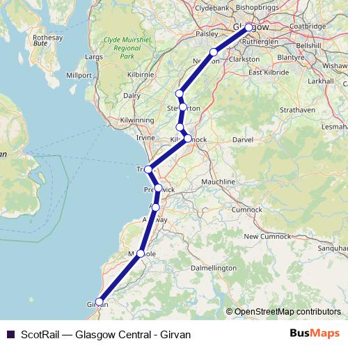ScotRail rail Line Map