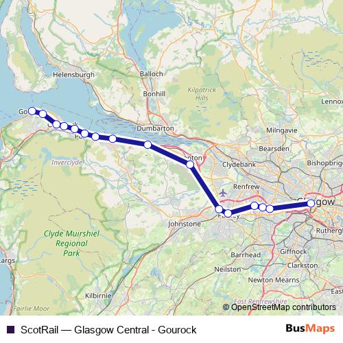 ScotRail rail Line Map