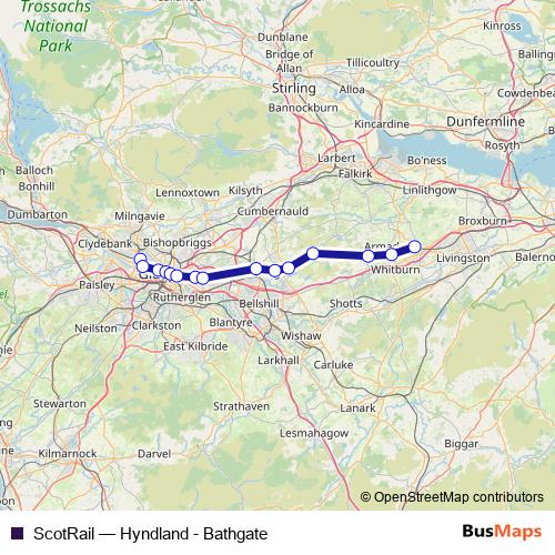 ScotRail rail Line Map