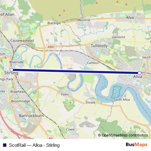 ScotRail rail Line Map