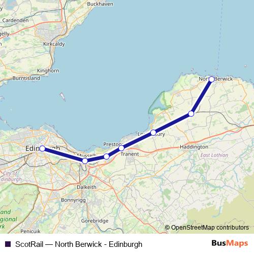 ScotRail rail Line Map