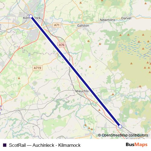 ScotRail rail Line Map