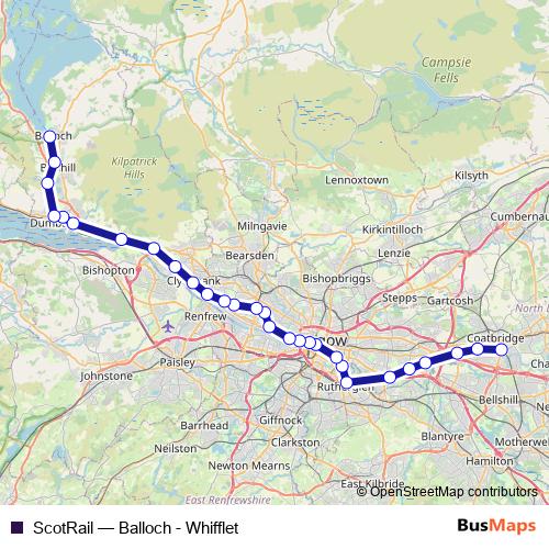 ScotRail rail Line Map
