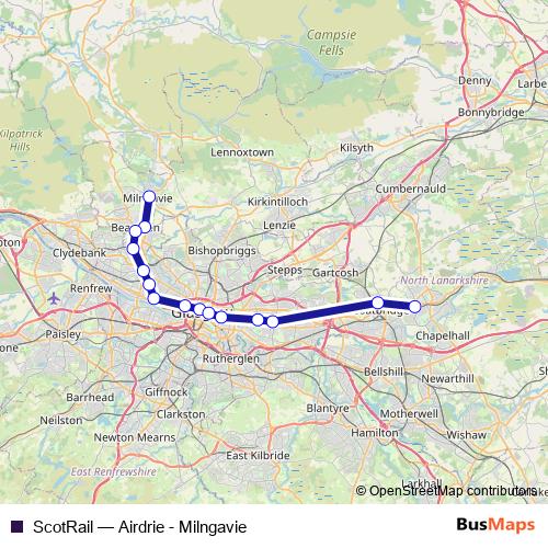 ScotRail rail Line Map