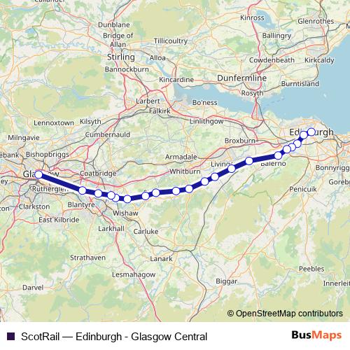 ScotRail rail Line Map