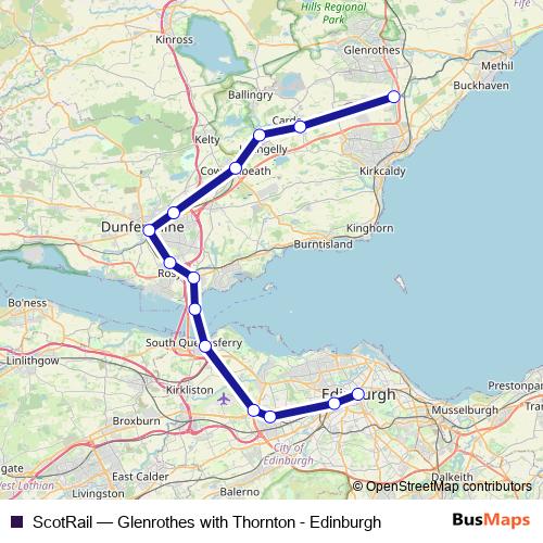 ScotRail rail Line Map