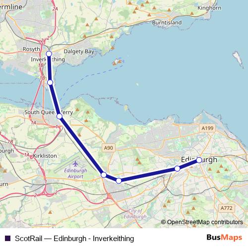 ScotRail rail Line Map