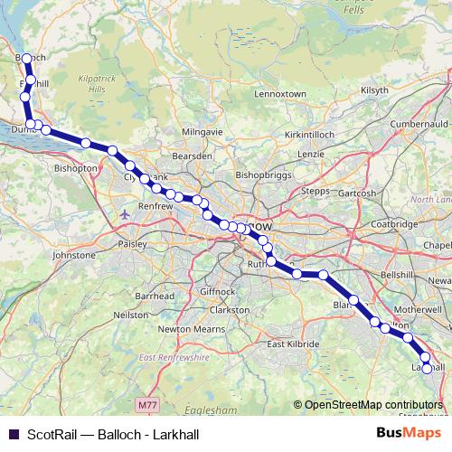 ScotRail rail Line Map