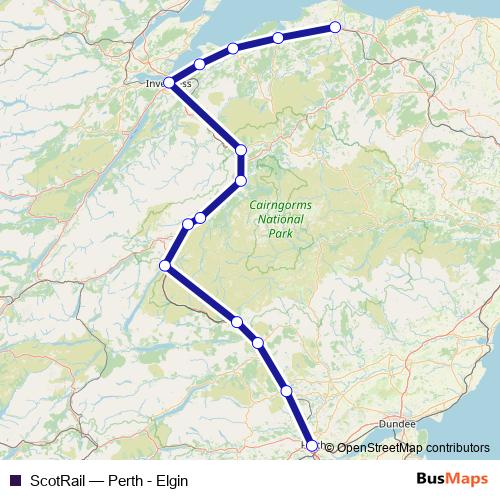 ScotRail rail Line Map